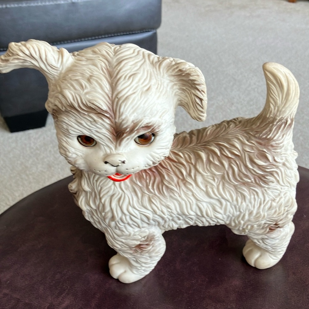 VTG Edward Mobley 60s Rubber Arrow Toy Squeak Puppy Dog Head